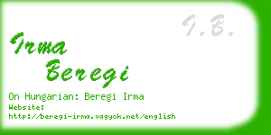 irma beregi business card